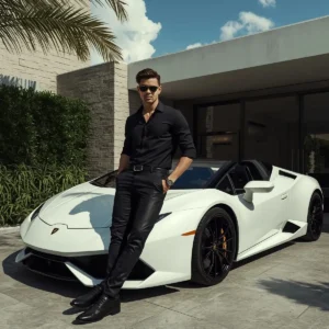 Chagpt Stylish Boy With Car Ai Photo Editing Prompts - Trending Chatgpt Prompts