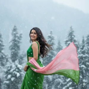 Winter Seoson Gemini Photo Editing Prompts For Girl