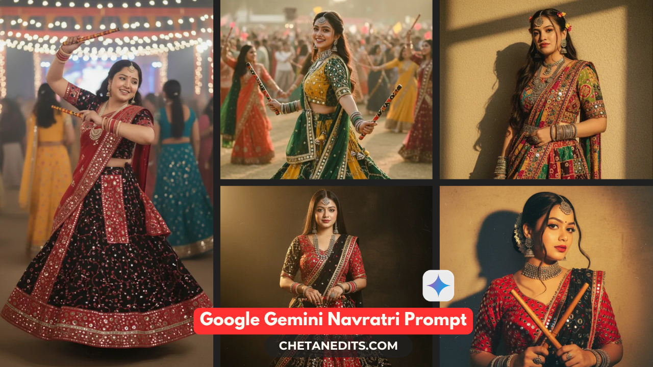 Viral Google Gemini Navratri Prompt 2025 – Best Navratri Prompt for Gemini Girl