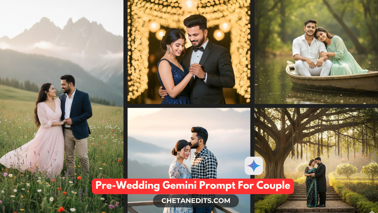 Free Pre-Wedding Gemini Prompt For Couple