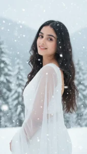New Winter Snowfall Google Gemini Prompt Trending Girl