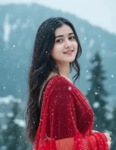 New Winter Snowfall Google Gemini Prompt Trending Girl