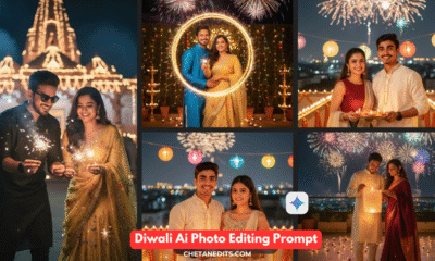 Diwali Ai Photo Editing Prompt For Couple