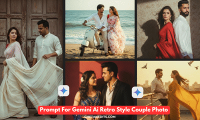 Prompt For Gemini Ai Retro Style Couple Photo