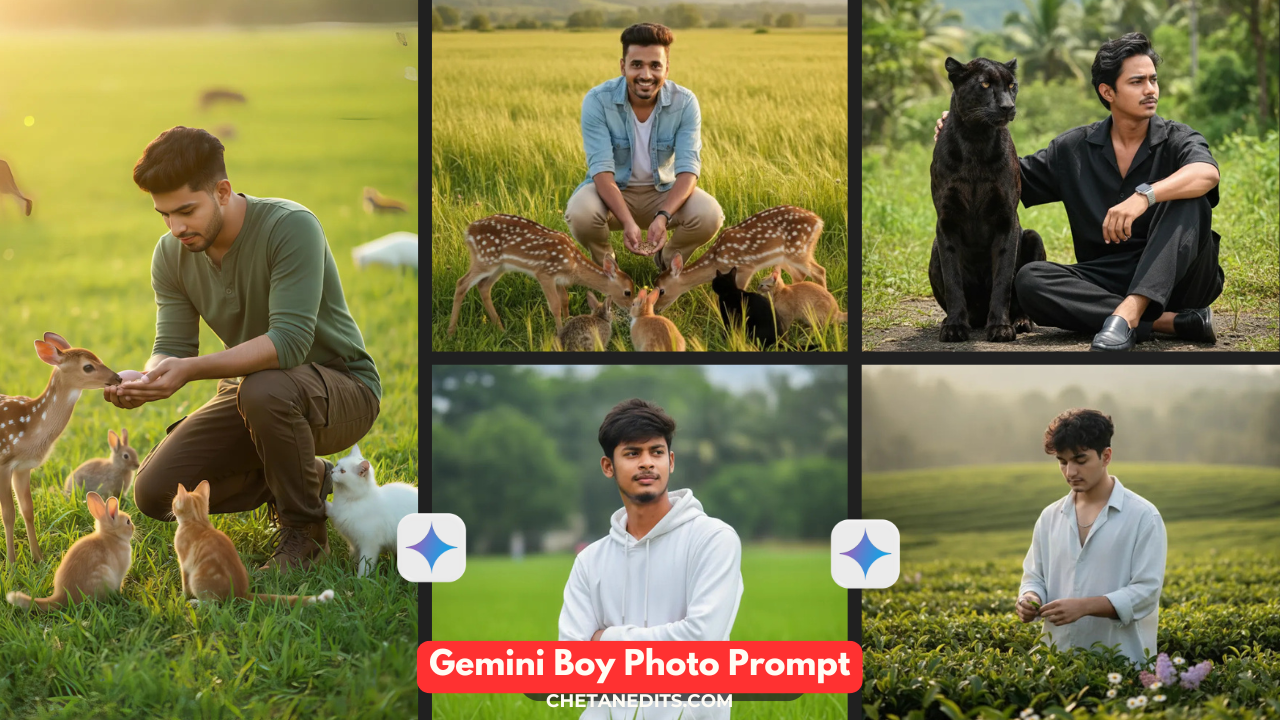 Top 100 Green Nature Gemini Boy Photo Prompt