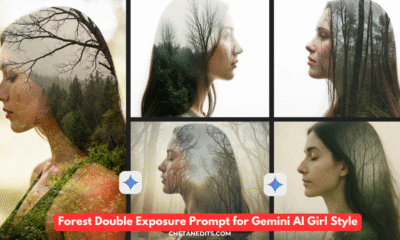 Forest Double Exposure Prompt for Gemini AI Girl Style Photography