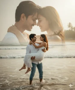 Google Gemini Ai Photo Prompt Couple to Create Ultra-Realistic Double Exposure Romantic Portraits