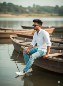 Viral 100 Sitting on Boat Gemini Prompt Free To Create Ultra-Realistic 4K Portraits