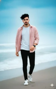 Top 100 Best Google Gemini Photo Prompt For Boys Beach Pose