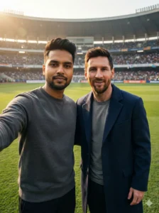 Selfie with Messi Prompt Gemini