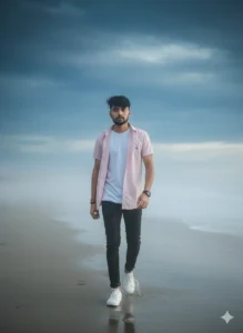 Top 100 Best Google Gemini Photo Prompt For Boys Beach Pose