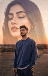 Google Gemini Ai Photo Prompt Couple to Create Ultra-Realistic Double Exposure Romantic Portraits