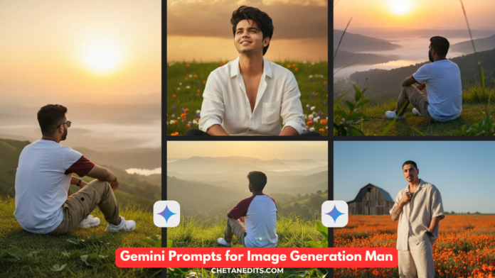 Top 100 Fantastic Sunset Vibe Gemini Prompts for Image Generation Man | Create Stunning HD Portraits