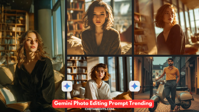 New Gemini Photo Editing Prompt Trending For Warm Cinematic Golden Hour (Moody Amber Tone)