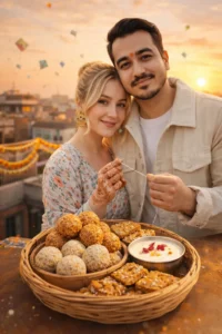 New 20 Makar Sankranti Stylish Couple Gemini Photo Prompt