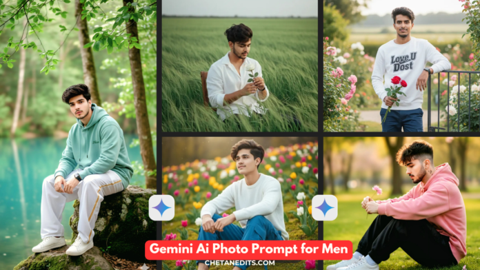 Top 100 Viral Green Nature Gemini Ai Photo Prompt for Men For Stunning Portraits